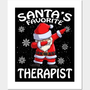 Santas Favorite Therapist Christmas Posters and Art